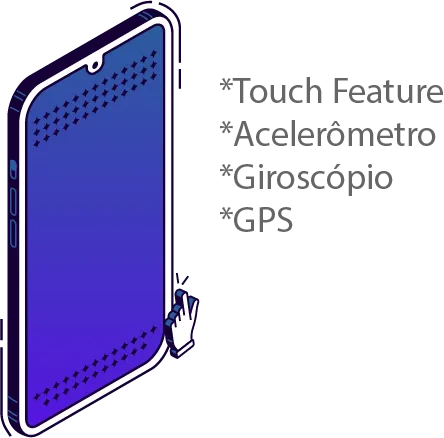 Ilustração mostrando tela de smartphone